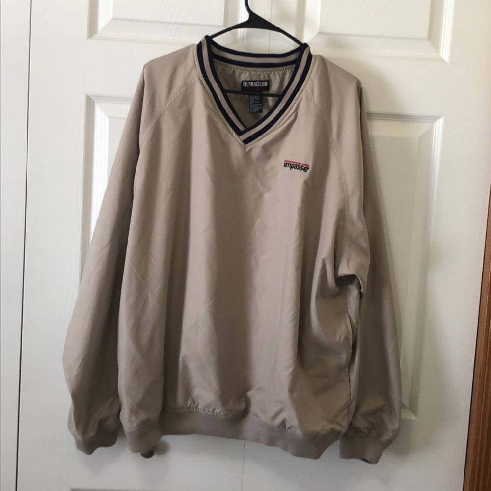 NWOT Men’s VNeck Pullover XL Beige